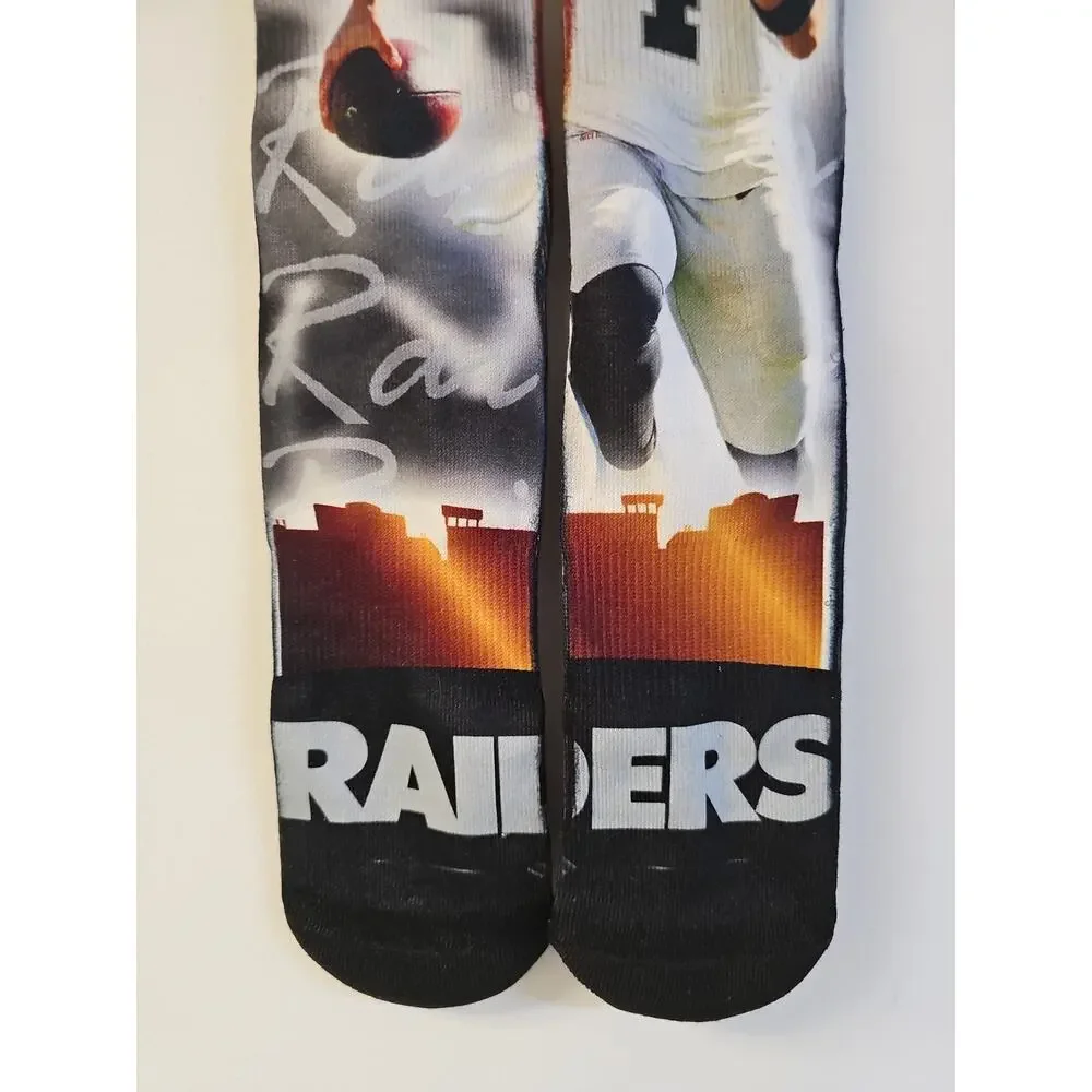 NFL Team Apparel Las Vegas Raiders Derek Carr Socks Men's Size Large